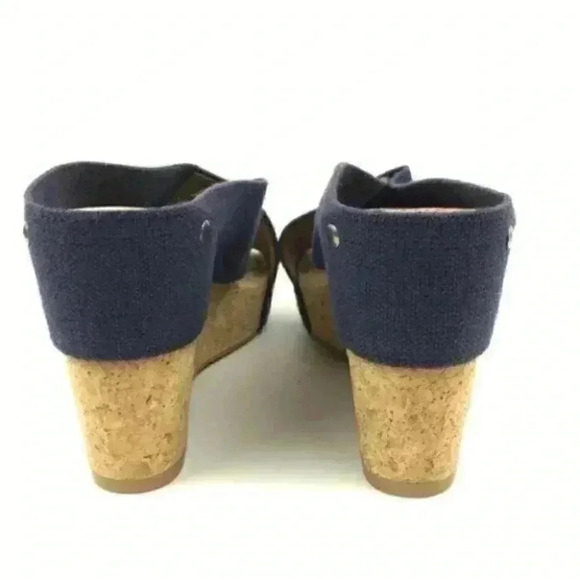 New Lucky Brand Platforms Size 10 40 Miller2 Navy - Picture 4 of 9